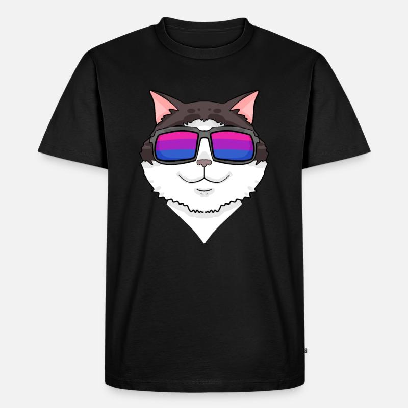 Bisexuell Ragdoll Katze Geschenk - Männer Premium Bio T-Shirt - Schwarz