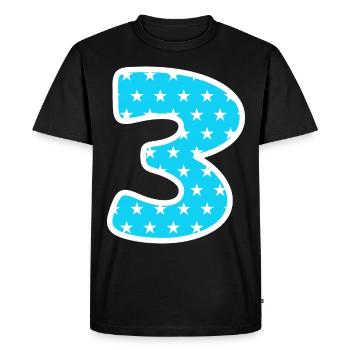 3 - T-shirt Premium bio Homme - noir - Devant - Nico (187cm)
