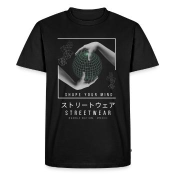 Shape your mind yourself. Motivational - T-shirt Premium bio Homme - noir - Devant - Nico (187cm)