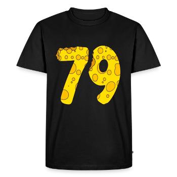 79 years old - 79th birthday gift - 1979 - Men's Premium Organic T-Shirt - black - Front - Nico (187cm)