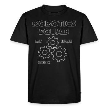 Robotics Squad Ingénierie de - T-shirt Premium bio Homme - noir - Devant - Nico (187cm)