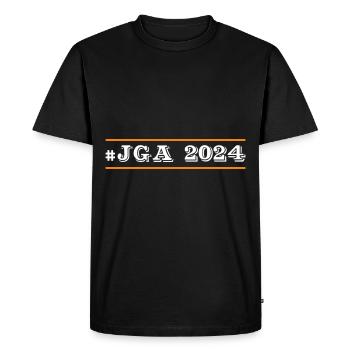 JGA 2024 - T-shirt Premium bio Homme - noir - Devant - Nico (187cm)