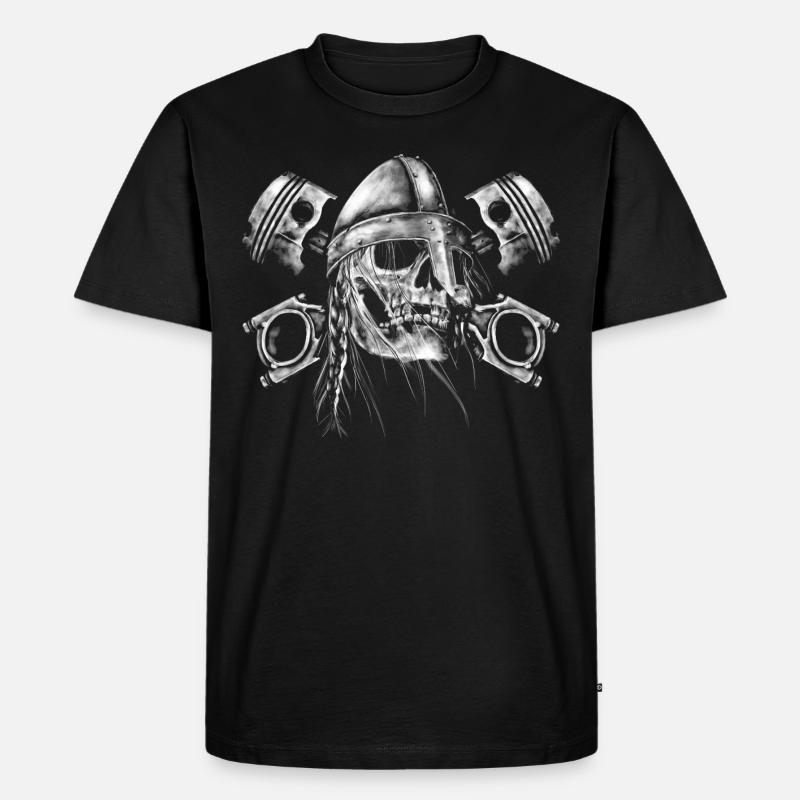 Moto Viking - Männer Premium Bio T-Shirt - Schwarz