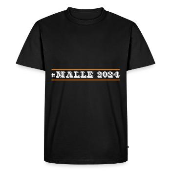 Malle 2024 - Men's Premium Organic T-Shirt - black - Front - Nico (187cm)