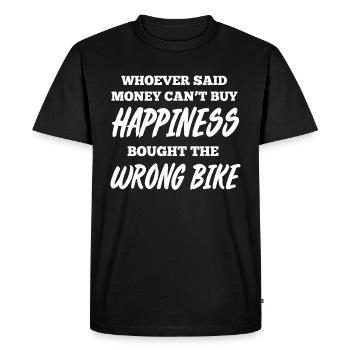 Motocyclistes motocyclistes - T-shirt Premium bio Homme - noir - Devant - Nico (187cm)