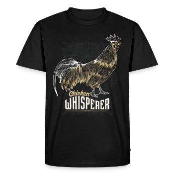 Poulet poulet poulet poulet - T-shirt Premium bio Homme - noir - Devant - Nico (187cm)
