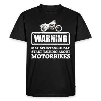 Motocyclistes motocyclistes - T-shirt Premium bio Homme - noir - Devant - Nico (187cm)