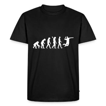 Evolution Volleyball Joueur Handball - T-shirt Premium bio Homme - noir - Devant - Nico (187cm)