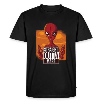Alien Mars Nasa - Männer Premium Bio T-Shirt - Schwarz - Vorne - Nico (187cm)