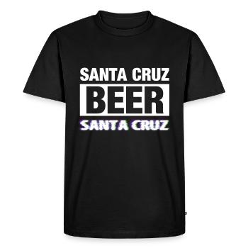 Bière Santa Cruz - T-shirt Premium bio Homme - noir - Devant - Nico (187cm)