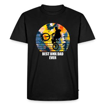 Best bmx dad ever - T-shirt Premium bio Homme - noir - Devant - Nico (187cm)