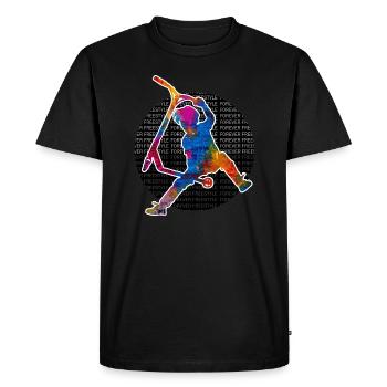 trottinette freestyle - T-shirt Premium bio Homme - noir - Devant - Nico (187cm)