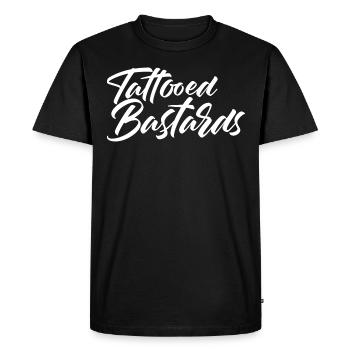 Bâtards tatoués Tatouage tribal maori encré - T-shirt Premium bio Homme - noir - Devant - Nico (187cm)