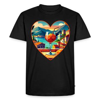 Drink Summer Holiday Love Dream Shirt Gift - Men's Premium Organic T-Shirt - black - Front - Nico (187cm)