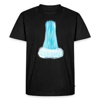 eau - T-shirt Premium bio Homme - noir - Devant - Nico (187cm)