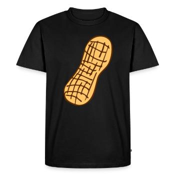 Peanut Peanut Shell - Men's Premium Organic T-Shirt - black - Front - Nico (187cm)