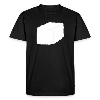 sucre - T-shirt Premium bio Homme - noir - Devant - Nico (187cm)