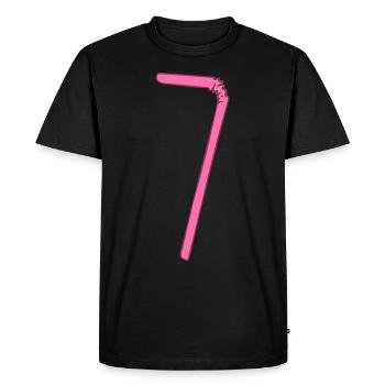 Paille - Cadeau - T-shirt Premium bio Homme - noir - Devant - Nico (187cm)