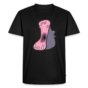 hippopotame - T-shirt Premium bio Homme - noir - Devant - Nico (187cm)