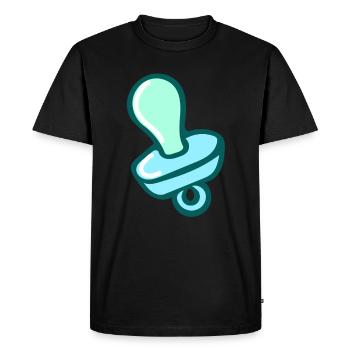 pacifier - Men's Premium Organic T-Shirt - black - Front - Nico (187cm)