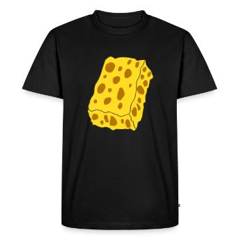 éponge - T-shirt Premium bio Homme - noir - Devant - Nico (187cm)