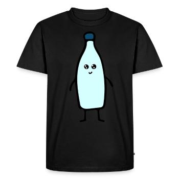 Flacon - T-shirt Premium bio Homme - noir - Devant - Nico (187cm)