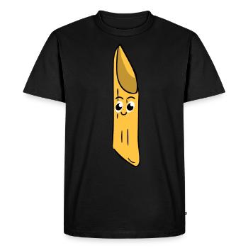 Noodle - humor - Men's Premium Organic T-Shirt - black - Front - Nico (187cm)