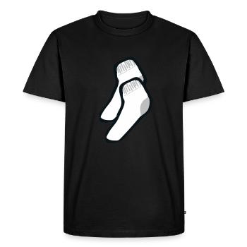 Chaussettes - T-shirt Premium bio Homme - noir - Devant - Nico (187cm)