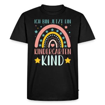 Kids Kindergarten Kid Rainbow Girl - Men's Premium Organic T-Shirt - black - Front - Nico (187cm)
