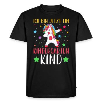 Kids Kindergarten Kid Rainbow Girl - Men's Premium Organic T-Shirt - black - Front - Nico (187cm)