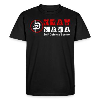 Krav Maga Autodéfense Sport de combat Arts martiaux - T-shirt Premium bio Homme - noir - Devant - Nico (187cm)