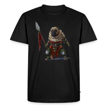 Mops - T-shirt Premium bio Homme - noir - Devant - Nico (187cm)
