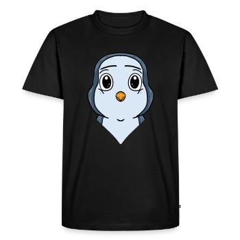 Pingouin - T-shirt Premium bio Homme - noir - Devant - Nico (187cm)