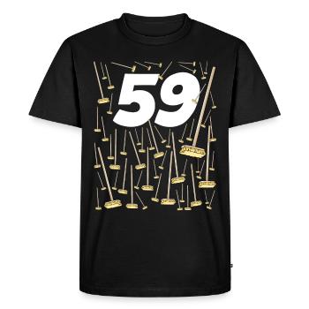59 balais anniversaire 59 ans homme et femme - T-shirt Premium bio Homme - noir - Devant - Nico (187cm)