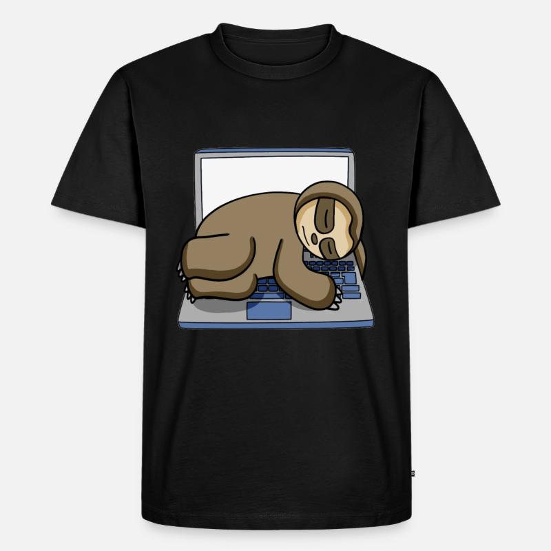Computer Nerd Programmierer Geschenk - Männer Premium Bio T-Shirt - Schwarz
