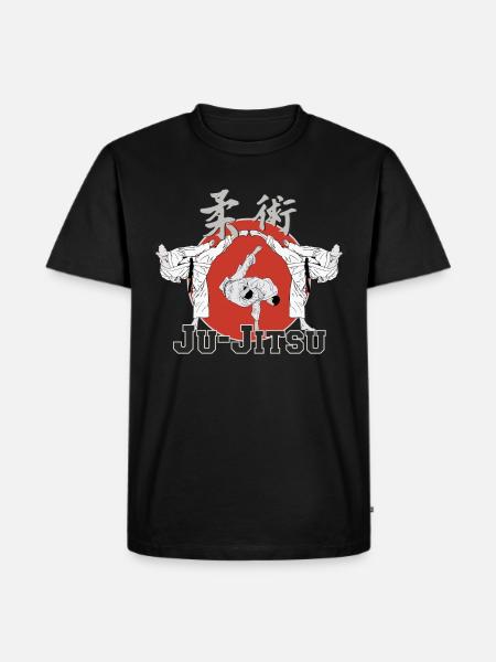 Ju Jutsu Ju Jitsu Kampfkunst - Männer Premium Bio T-Shirt - Schwarz
