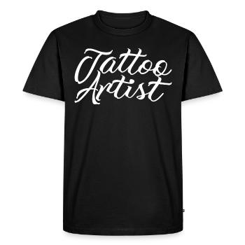 BÂTARDS ENCRÉS STUDIO DE TATOUAGE ARTISTE À L’ENCRE TRIBALE - T-shirt Premium bio Homme - noir - Devant - Nico (187cm)