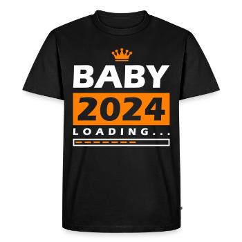 Baby 2024 Loading - Men's Premium Organic T-Shirt - black - Front - Nico (187cm)