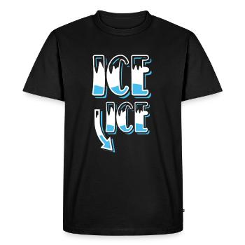 Annonce de grossesse - T-shirt Premium bio Homme - noir - Devant - Nico (187cm)