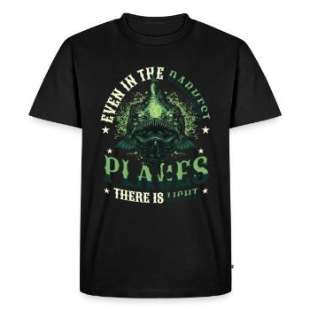 Anglerfish Deep Sea Monster - Men's Premium Organic T-Shirt - black - Front - Nico (187cm)