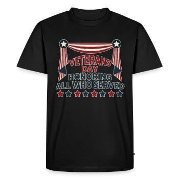 Journée des anciens combattants Vintage Memorial Day Freedom - T-shirt Premium bio Homme - noir - Devant - Nico (187cm)