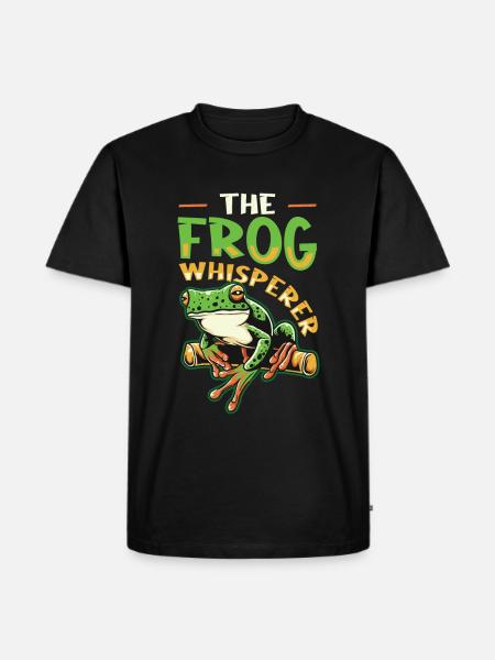 The Frog Whisperer - Men's Premium Organic T-Shirt - black