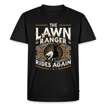 The Lawn Ranger Rides Again Lawn Care Lawn Mower - Men's Premium Organic T-Shirt - black - Front - Nico (187cm)