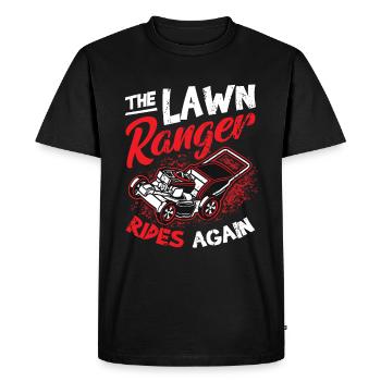 The Lawn Ranger Rides Again Lawn Care Lawn Mower - Men's Premium Organic T-Shirt - black - Front - Nico (187cm)