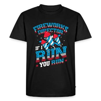 Fireworks Director Si je vous exécute - T-shirt Premium bio Homme - noir - Devant - Nico (187cm)
