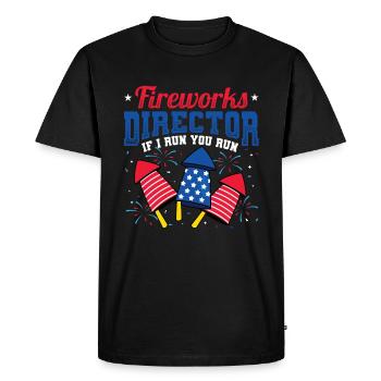 Fireworks Director Si je vous exécute - T-shirt Premium bio Homme - noir - Devant - Nico (187cm)