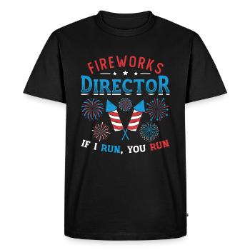 Fireworks Director Si je vous exécute - T-shirt Premium bio Homme - noir - Devant - Nico (187cm)