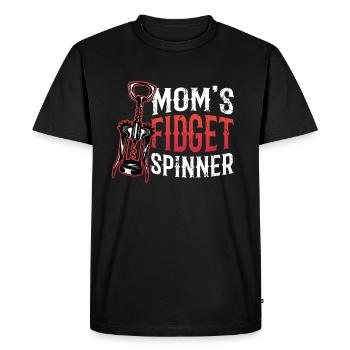 Mom's Fidget Spinner ladies, wine lovers. - Men's Premium Organic T-Shirt - black - Front - Nico (187cm)