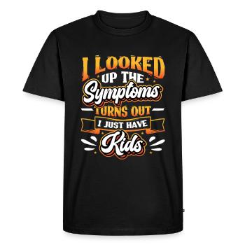I looked up the symptoms. - Men's Premium Organic T-Shirt - black - Front - Nico (187cm)