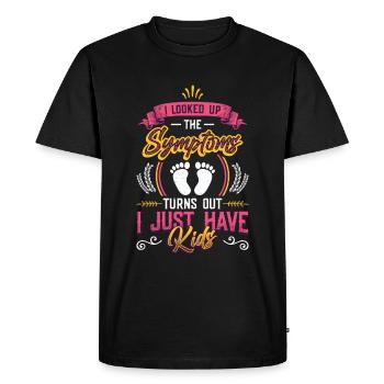 I looked up the symptoms. - Men's Premium Organic T-Shirt - black - Front - Nico (187cm)